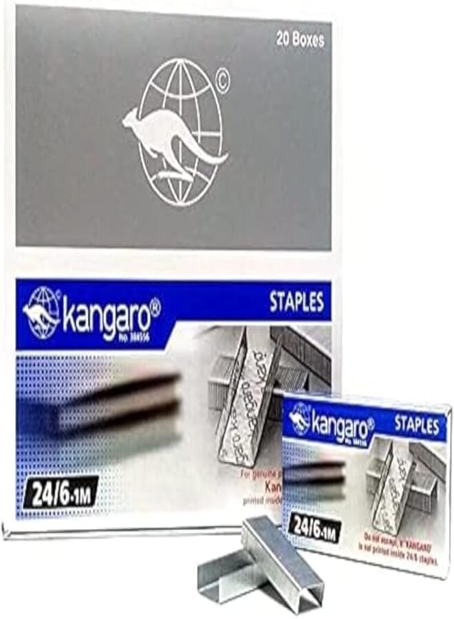 Set of staples kangaro 24/6 20 boxes